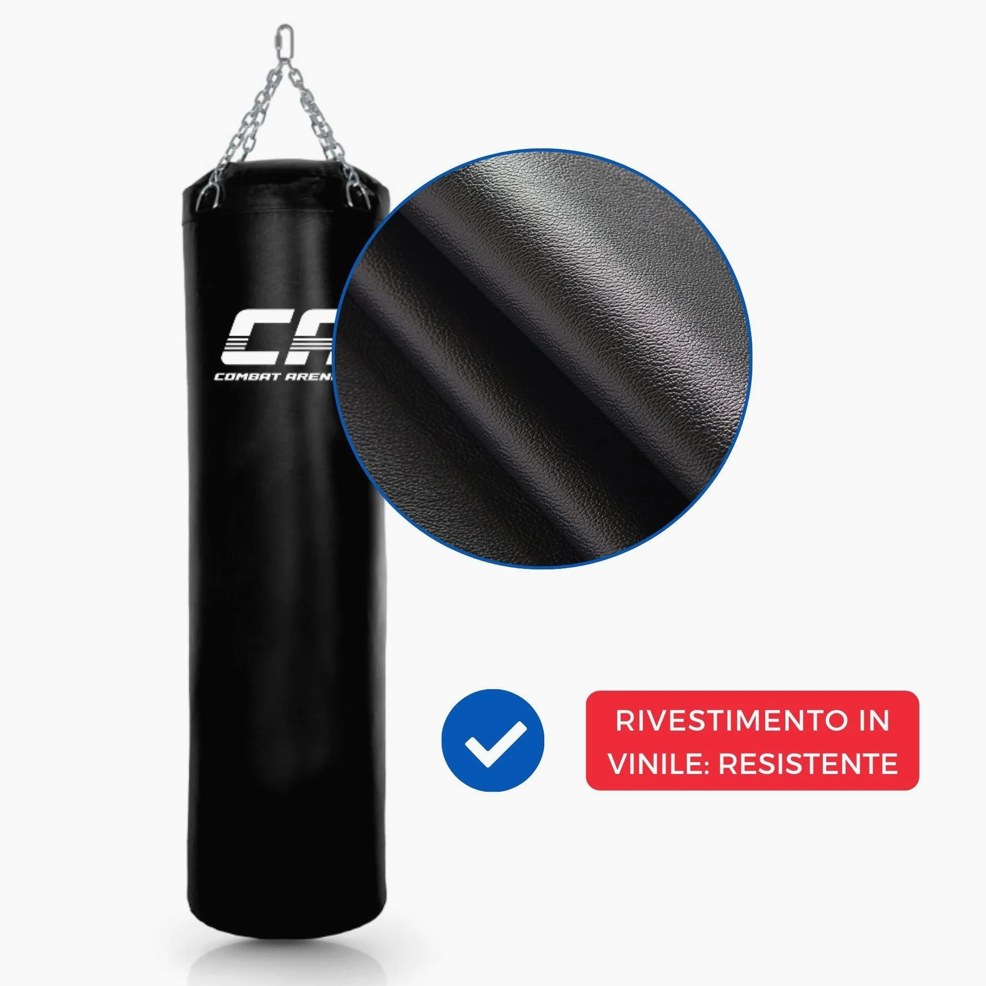 Saco de boxeo Combat Arena Entrenamiento PRO 50 Kg Negro - Image 5