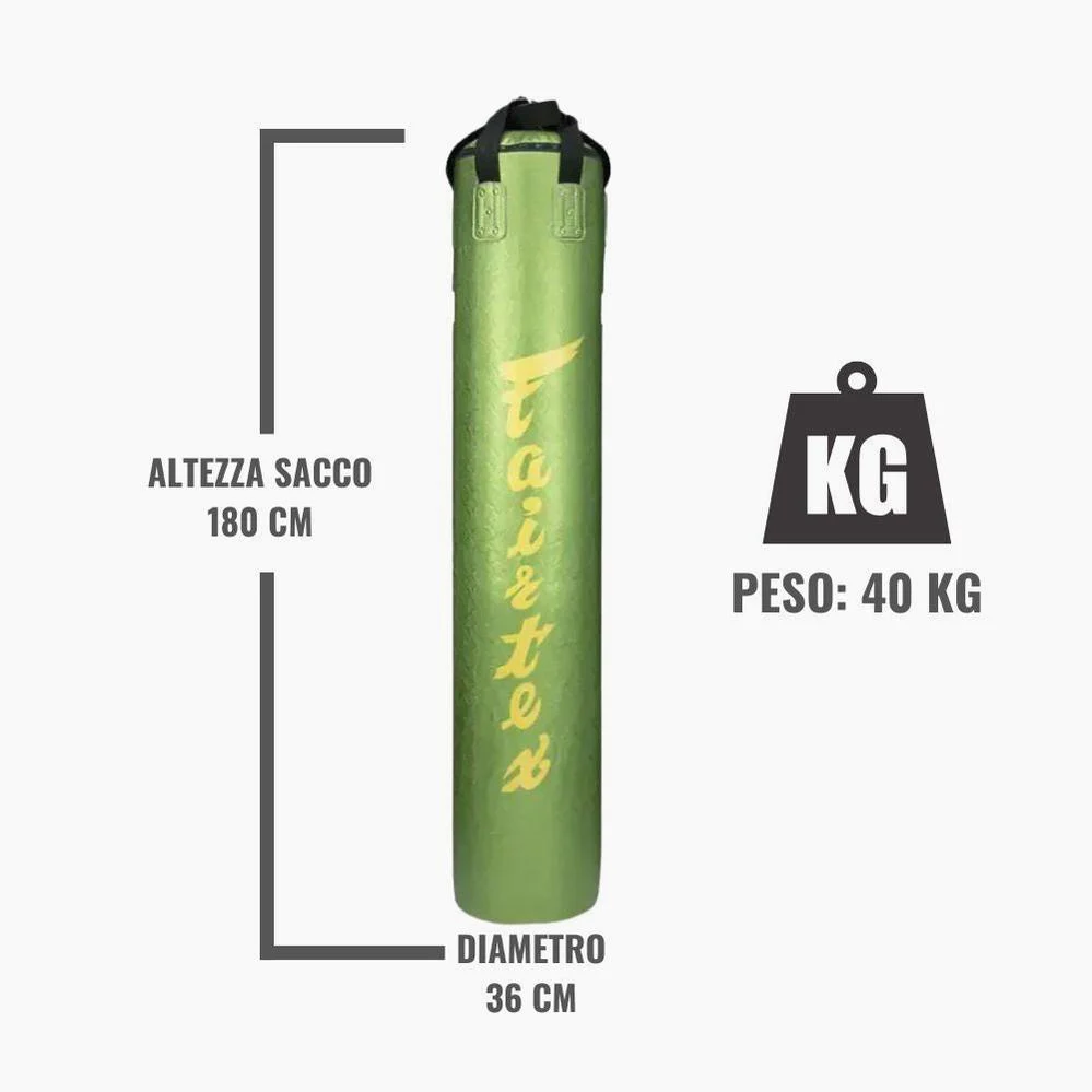 Saco Fairtex HB6 Python Imprimir Verde 40 kg 180 cm Completo  - Image 2