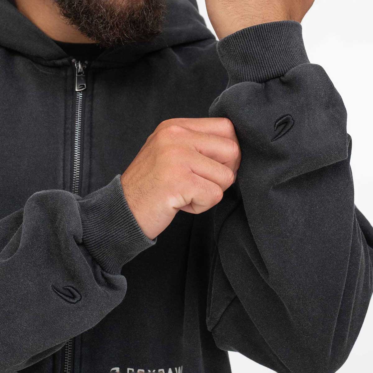 Sudadera Boxraw Sparring Club Oversize con capucha y cremallera - Image 9
