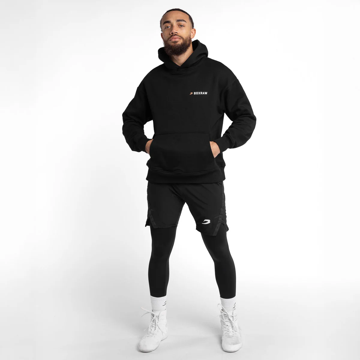 Sudadera Boxraw We Don't Play Boxing oversize con capucha Negra  - Image 6