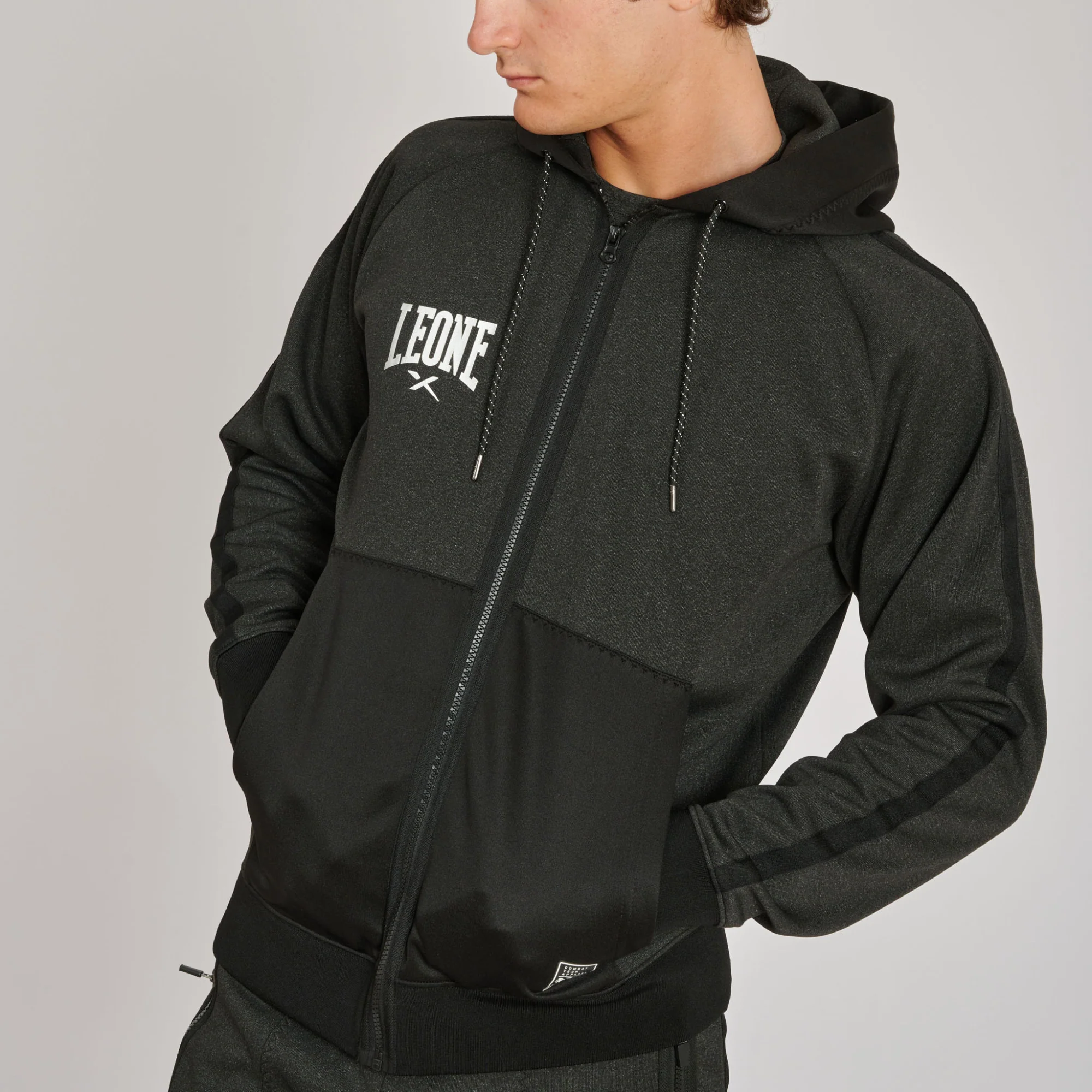 Sudadera Leone Melange ABX611 con capucha - Image 16