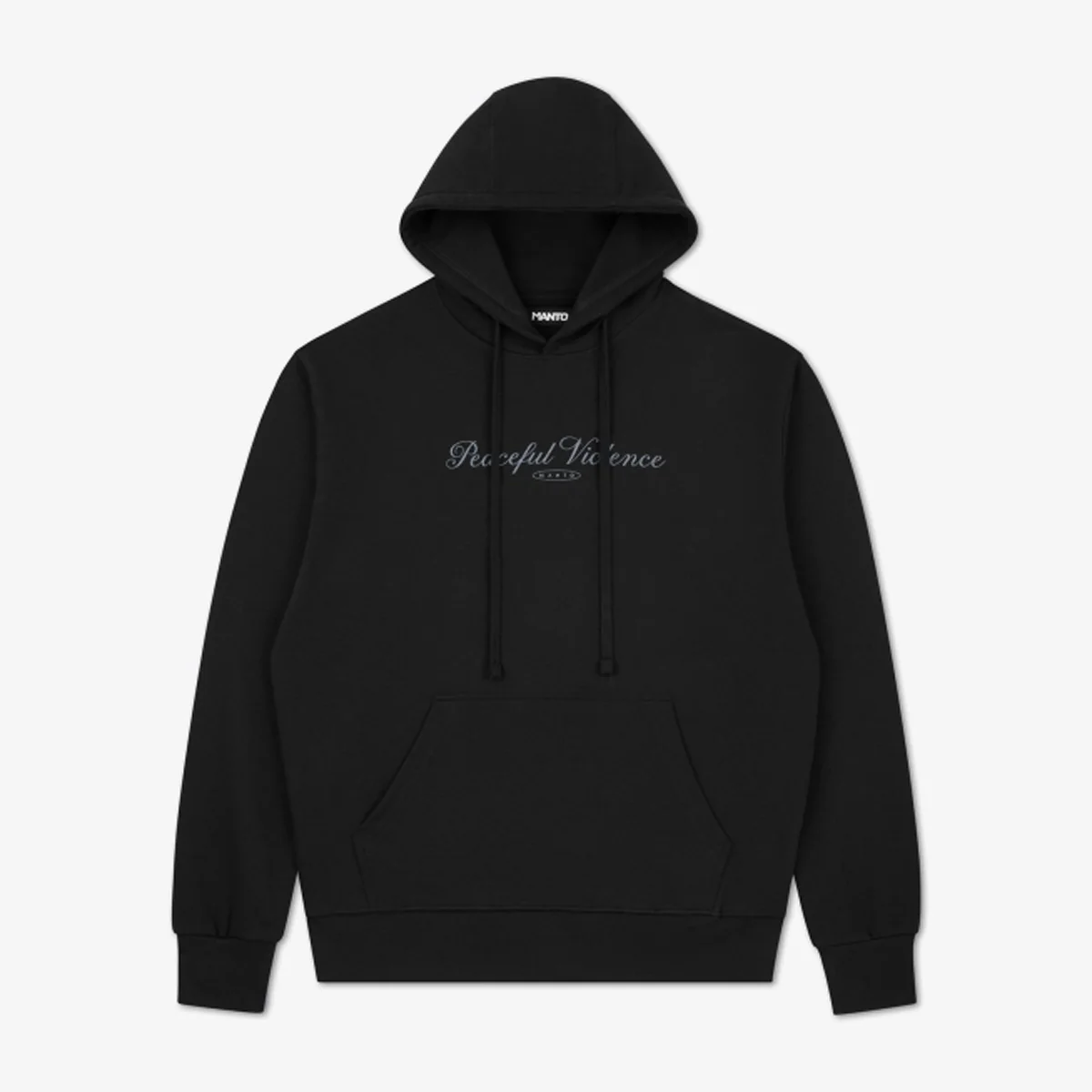 Sudadera Manto Peaceful Violence con capucha Negro 