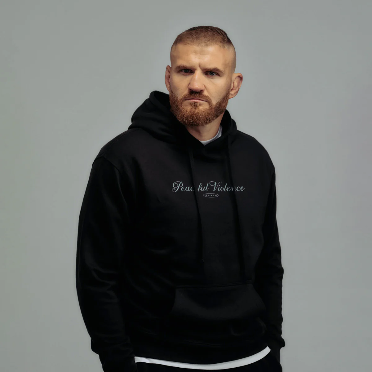 Sudadera Manto Peaceful Violence con capucha Negro  - Image 4